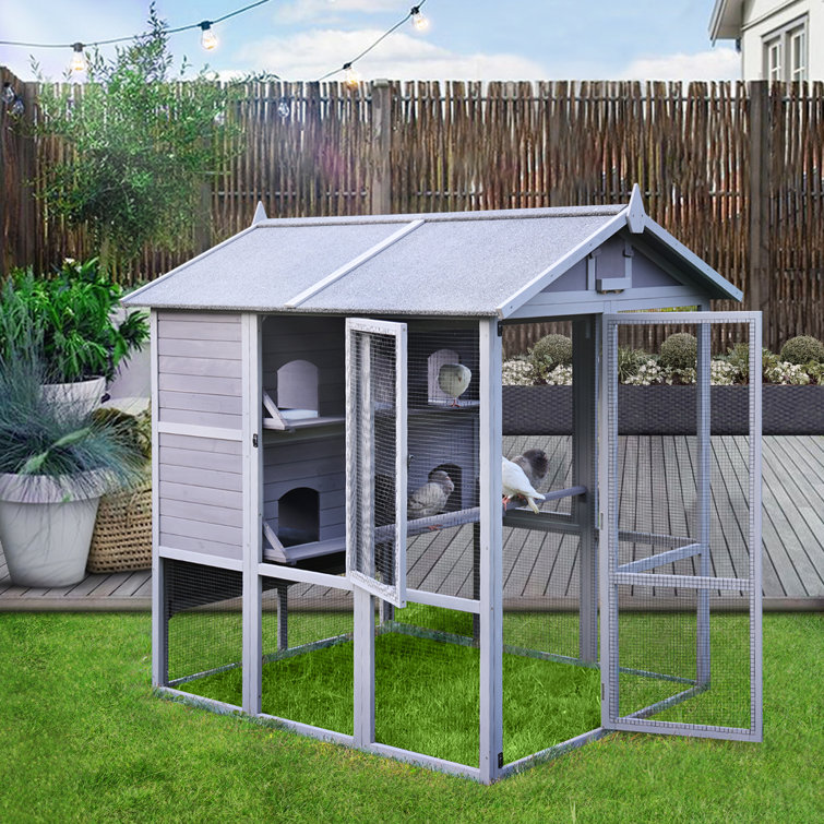 Archie & Oscar™ Pigeon Cage, Large Bird Cage Outdoor, Parrot Cage Bird Aviary, Wooden Dove House
